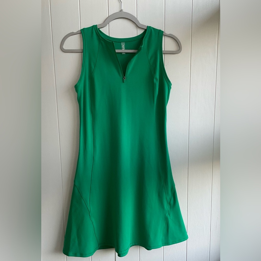 Golf/Tennis Sleveless Dress Green Midi
